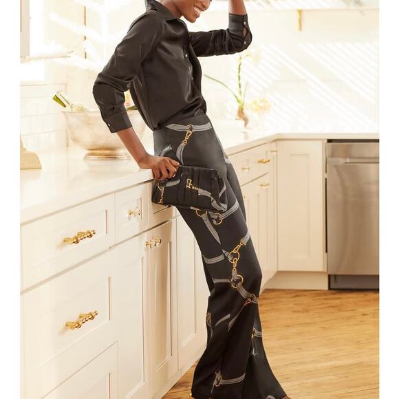 J. McLaughlin Womens Equestrian Pants Size 14 Lightweight Horse Bit Classic Gray - Picture 2 of 6